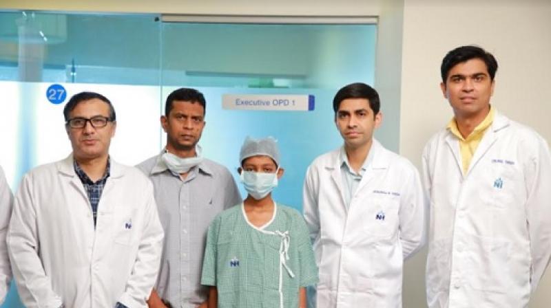 Ms. Sugitha Sathiyaseelan with Dr. Sanjay Goja and team