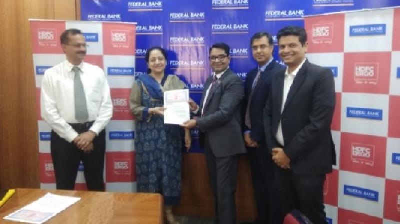 HDFC ERGO Announces Tie-up with Federal Bank