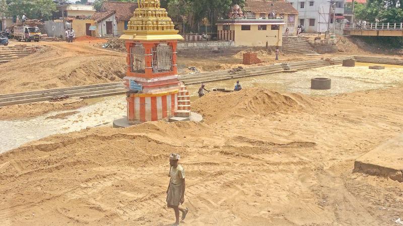 Thula Kattam getting ready at Mayiladuthurai for the festival beginning on September 12  (Photo:DC)