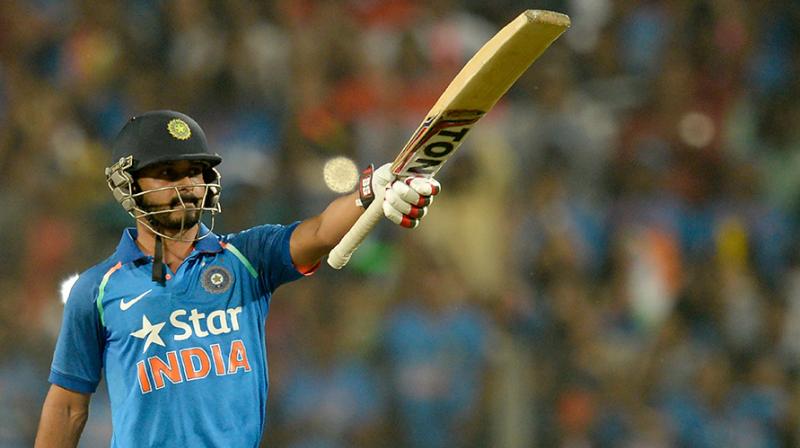 Kedar Jadhav impressed the whole country after putting in a Man of the Series winning performance in the three-match ODI series against England. (Photo: AFO)