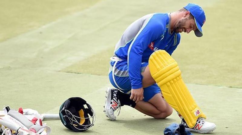 Matthew Wade is confident his back problem will not flare up during the teams four-test series in India. (Photo: AFP)