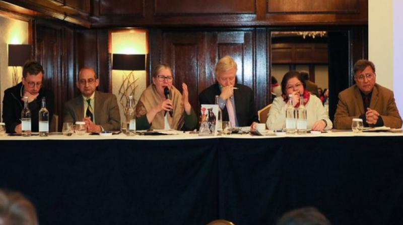 The Democracy Forum, a prominent London-based think tank, hosted a seminar titled Economic & Political Power of the Military: Its Impact on Democracy, at the St James Court Hotel, London on Monday. (Photo: ANI)