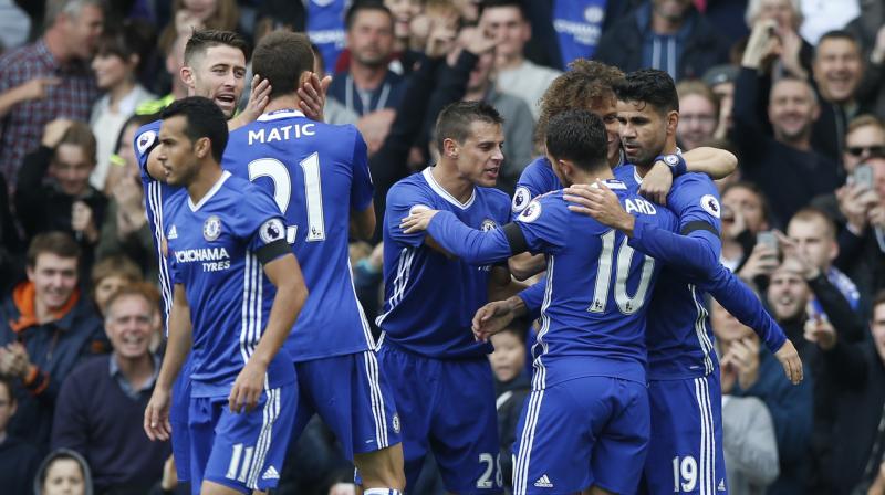 Costas seventh league goal of the campaign put Chelsea ahead. (Photo: AP)