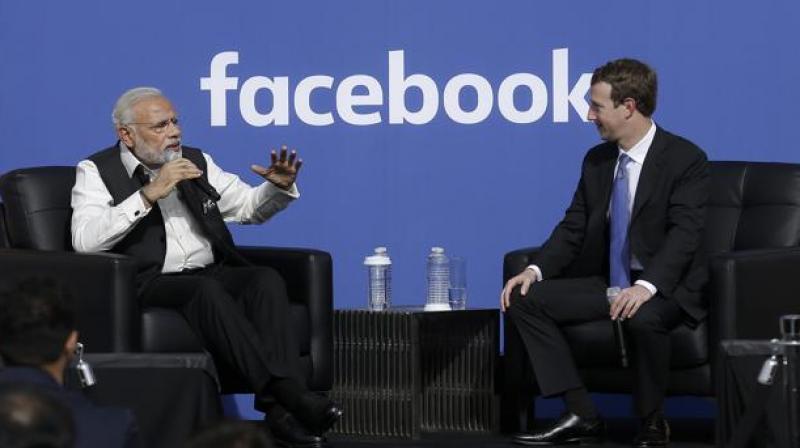 Prime Minister Narendra Modi and Facebook CEO Mark Zuckerberg at the townhall in Menlo Park, California. (Photo: AP/File)