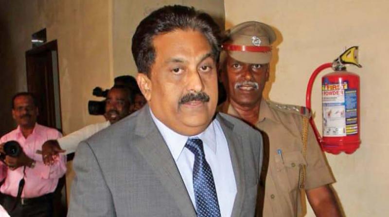 Former Chennai police Commissioner S. George deposes before A. Arumughaswamy commission, which is probing into the death of former CM Jayalalitha, on Wednesday. (Photo: DC)