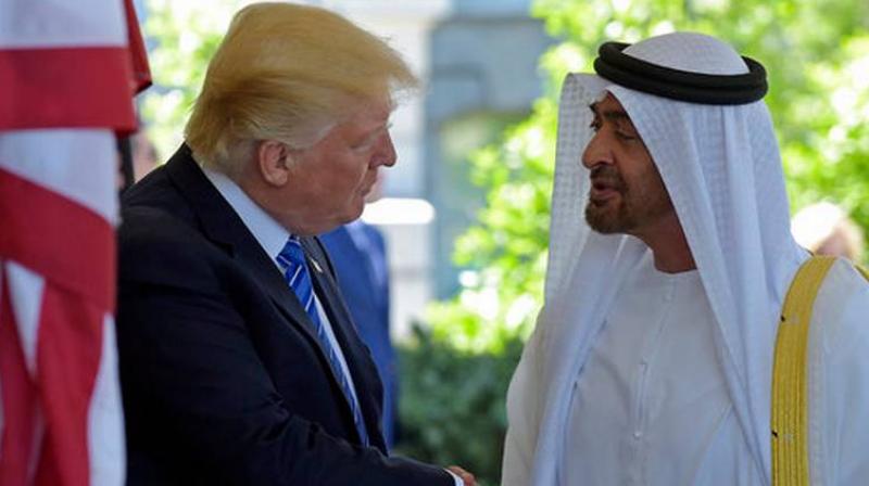 President Donald Trump welcomes Abu Dhabis Crown Prince Sheikh Mohammed bin Zayed Al Nahyan to the White House in Washington. (Photo: AP)