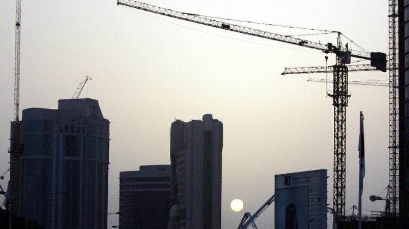 Qatari military construction site. (Photo: AFP)