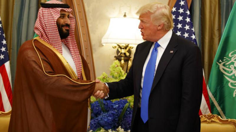 President Donald Trump shakes hands with Saudi Deputy Crown Prince and Defense Minister Mohammed bin Salman during a bilateral meeting. (Photo: AP)