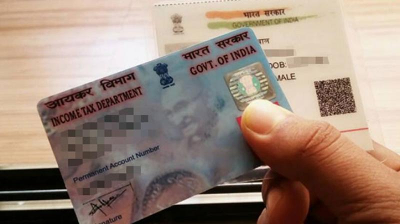 The deadline for linking Aadhaar with PAN is August 31. Photo: PTI