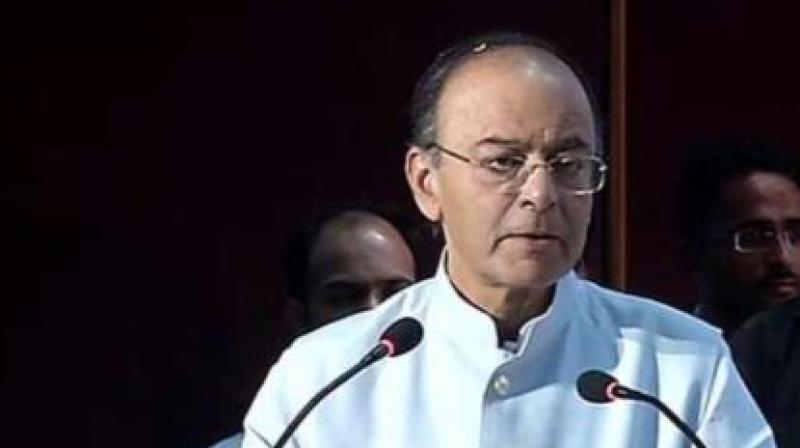 Finance Minister Arun Jaitley on Sunday once again hinted that there is scope for lesser slabs under the Goods and Services Tax. Photo: ANI| Twitter