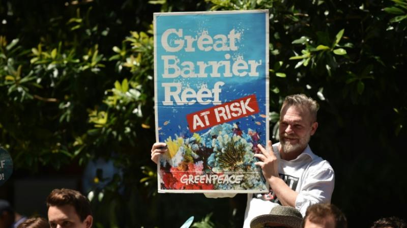 Large protests were held across Australia on Saturday against Indian mining giant Adani Enterprises proposed Carmichael coal mine. Photo: AFP