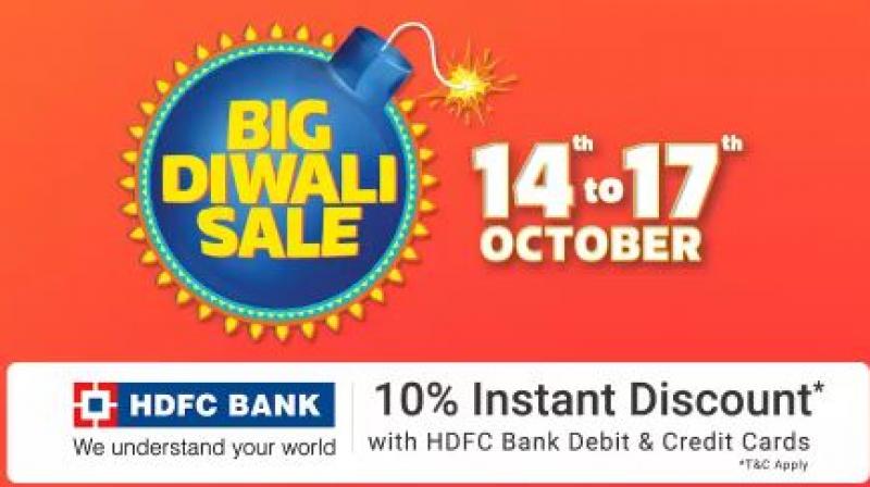 Flipkart and Amazons diwali sales go live tomorrow. Photo: Flipkart website.