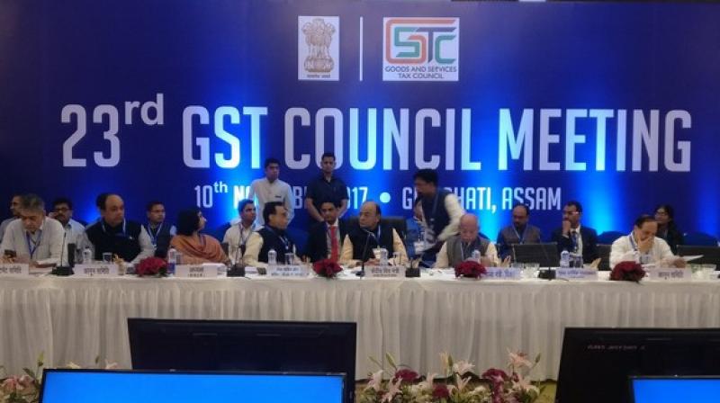 The GST Council at its 23rd meeting in Guwahati has slashed tax rates on 177 items in the top 28 per cent slab. (Photo: ANI)