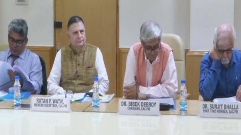 The Economic Advisory Council to Prime Minister Narendra Modi on Friday spelt out a road map for stepping up skill development, job creation and enhanced resource investment in the social sector. (Photo: ANI)