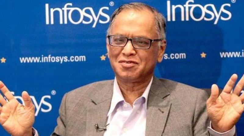 Infosys founder N R Narayana Murthy on Wednesday said all is well in the company. (Photo: PTI)