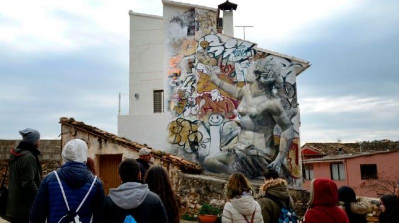 Street art helps residents of Spanish village overcome their differences