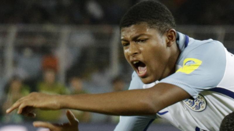 Brewster scored in the 11th and 14th minutes at Goa, fed Gibbs-White for a 3-0 lead in the 64th and converted a penalty kick in the sixth minute of second-half stoppage time. (Photo: AP)
