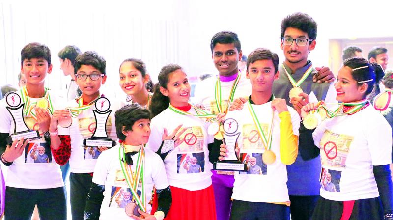 Eleven skaters from Andhra Pradesh who won 16 medals in the 13th National Ice Skating Championship held at iSKATE ice rink in Gurgaon from January 3 to 7.