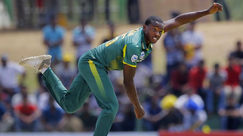 Rabada, who took 4-41, inflicted the early damage while left-arm spinner Shamsi provided the late breakthroughs with his 4-33 as South Africa bundled out Sri Lanka for 193 under 35 overs after the hosts won the toss and opted to bat. (Photo: AP)