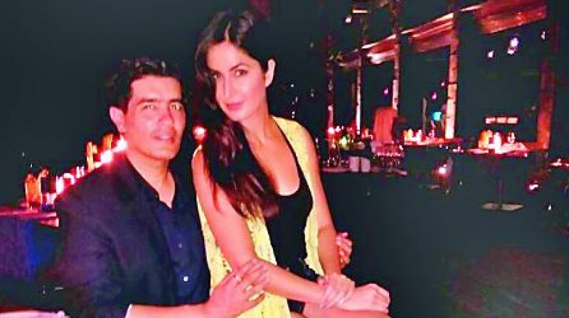 Katrina also took some time off to have some fun with her friend Manish Malhotra.
