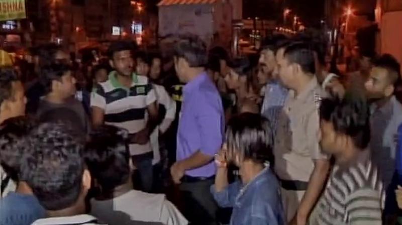 An e-rickshaw driver was allegedly beaten to death on Saturday in GTB Nagar after he prevented two students from urinating near Metro station. (Photo: ANI/Twitter)