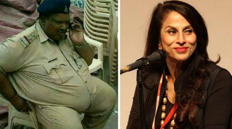 Shobha De had used the photo of the MP cop to mock Mumbai police.