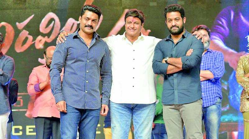 According to a source, it is Kalyan Ram, who has played a key role in bringing Balayya and Jr NTR together on the same dais.