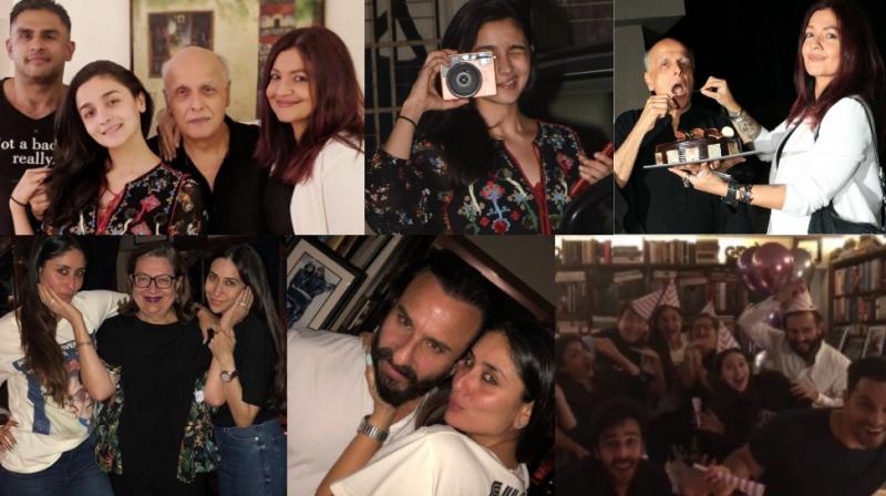 Alia, siblings together for Bhatt Srs 70th, Kareena with family on special day
