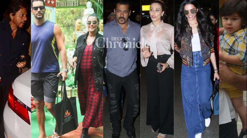 Salman, rumoured GF back to city, Neha-Angad gear up for baby, others snapped