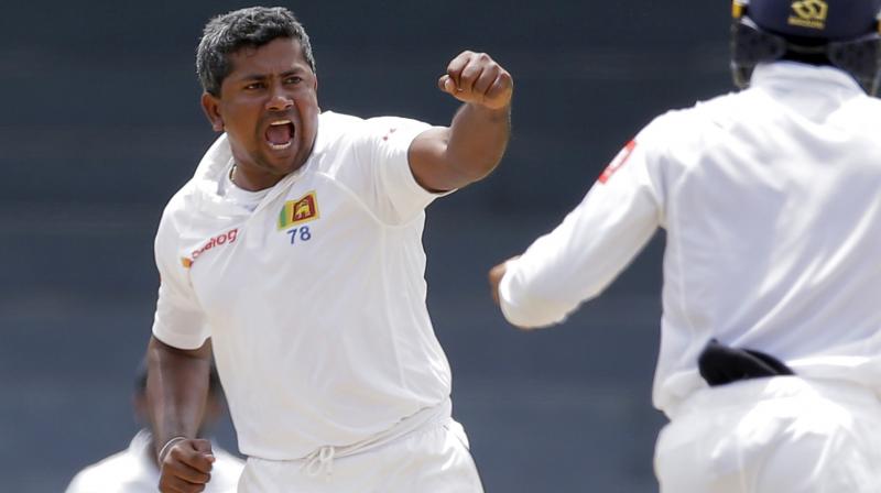The veteran Herath bowled 39 overs of his left-arm spin in the second Test in Nagpur that ended with India thrashing the visitors by an innings and 239 runs. (Photo: AP)