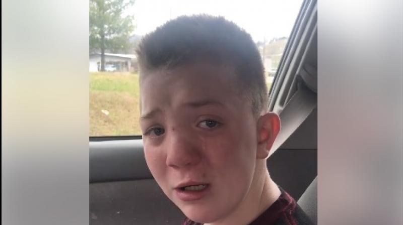 A heartbreaking video of a young boy pleading to be left alone by bullies has gone viral with celebrities offering him their support. (Photo: Facebook/ Kimberly Jones)