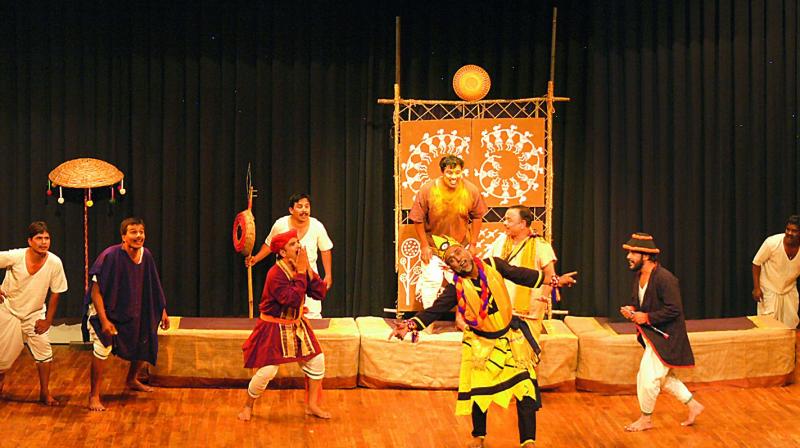 The theatre group Shudrka during the 10th Delhi International Arts Festival