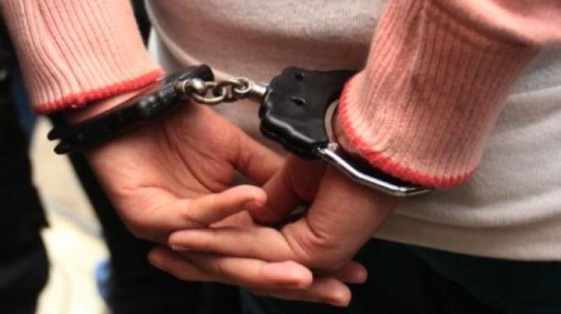 The police raided Sri Laxmi Narsimha Swamy Dhana Dukanam in Brooke Bond Colony, Ghatkesar, and arrested a man.