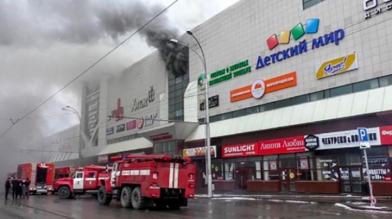 The Tass agency quoted firefighters as saying that 40 of the missing at the four-story Winter Cherry mall in Kemerovo were children. (Photo: AFP)