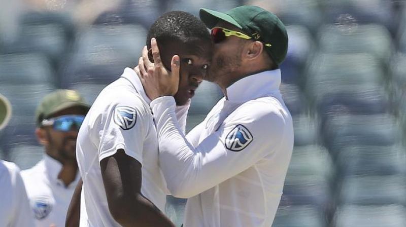 Rabada produced a fine performance in the fourth innings of the match, to help SA win by 177 runs. (Photo: AP)