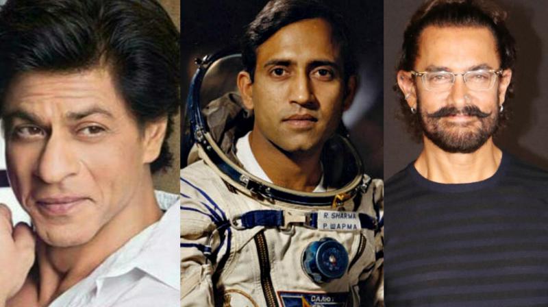 Shah Rukh Khan, Rakesh Sharma and Aamir Khan.