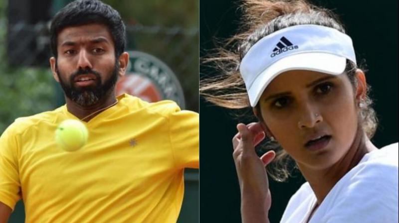 Rohan Bopanna and Sania Mirza began their US Open campaigns with victories in their respective events, albeit, in contrasting fashion here.(Photo: AP)