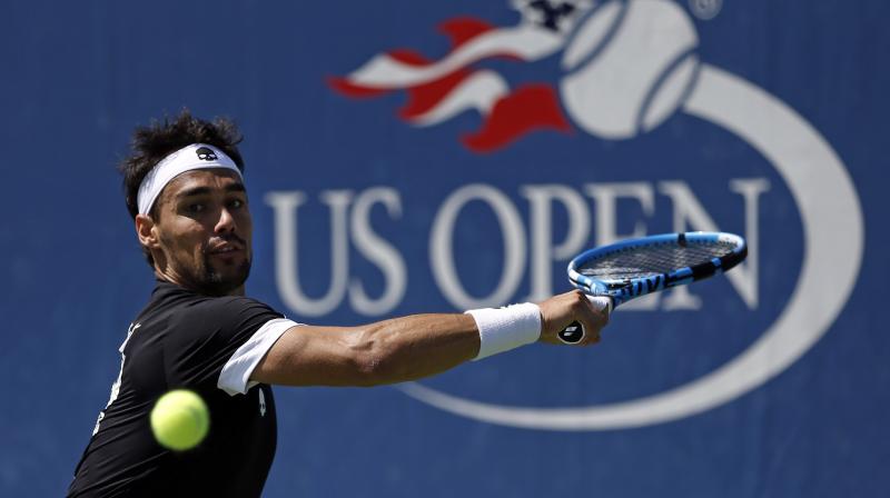 Fognini was fined $24,000 for unsportsmanlike conduct during his singles loss to Stefano Travaglia. (Photo: AP)