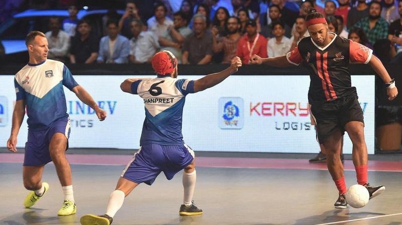 Ronaldinho scored four goals to help Delhi kick start their Futsal campai