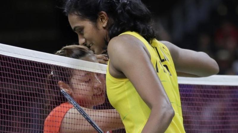Sundays final between Sindhu and Okuhara will be a rematch of the recently concluded World Championships gold medal match and the Indian will be looking to avenge her loss. (Photo:AP)