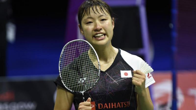 Nozomi Okuhara produced a stunning display of badminton to knock out Indias PV Sindhu 21-18, 21-8. (Photo:AFP)