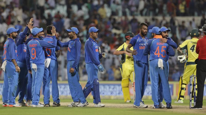 Team India currently occupy the second spot after  losing the fourth ODI in Bengaluru. (Photo:AP)