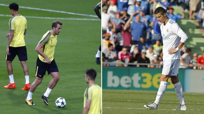 Ronaldo and Kane each have 43 goals for club and country this year. The Englishman has 15 from 14 matches this season, and Ronaldo has 10 from 12. (Photo:AP)