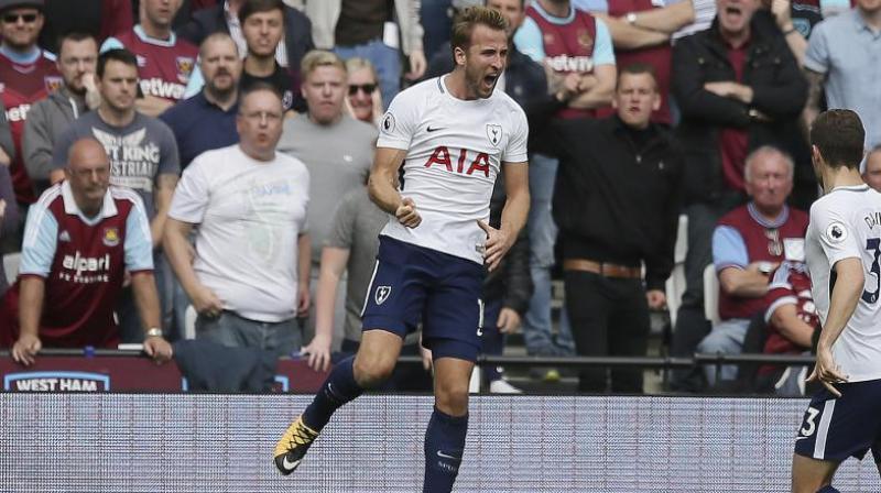 Kane has been in stunning form in 2017, scoring as many goals (43) in fewer appearances this calendar year for club and country as Reals Cristiano Ronaldo. (Photo:AP)