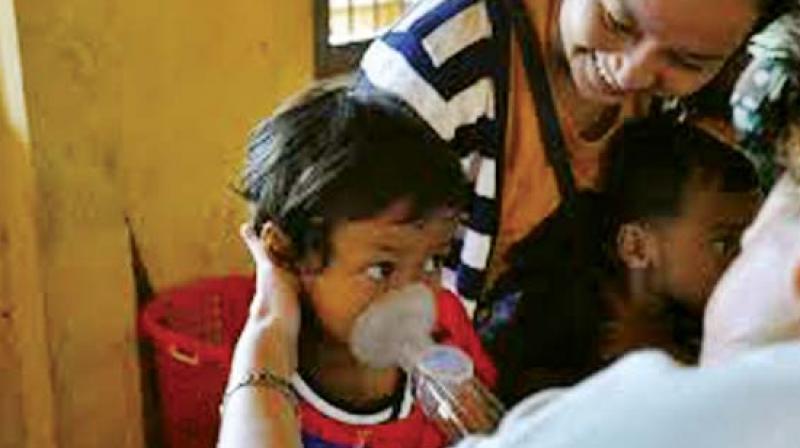 Out of 2,000  children surveyed  in Bengaluru, 201 were suffering from  asthma and only 37 were on the correct asthmatic treatment regimen.