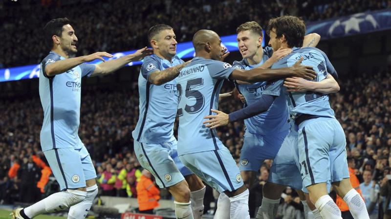 After losing the reverse fixture 4-0, Manchester City stunned Barcelona to seal a 3-1 comeback win. (Photo: AP)