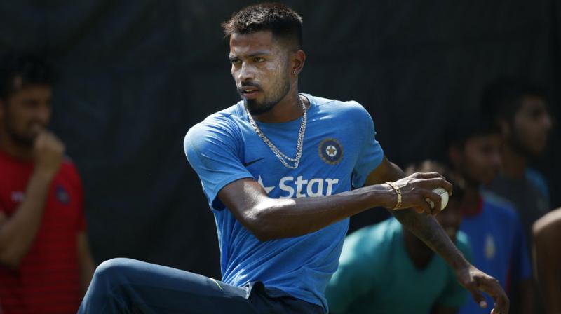 Backing Hardik Pandyas selection to Indian Test squad, chief selector MSK Prasad said, \We all have been trying to find an all-rounder after Kapil Dev. In case we play three spinners, he can be the second seamer and also can bat.\ (Photo: AP)