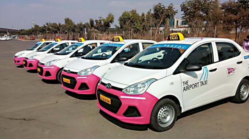 The Pink Taxis, which will be driven by women, will start their operations from the Kempegowda International Airport from Monday.