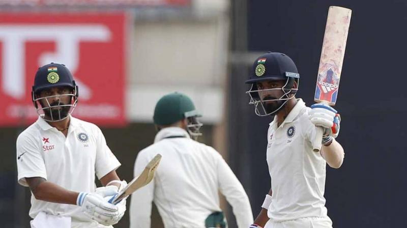 KL Rahul brought up his 4th half-century in the series as India made a promising start after Australia scored 451 in the first innings. (Photo: BCCI)