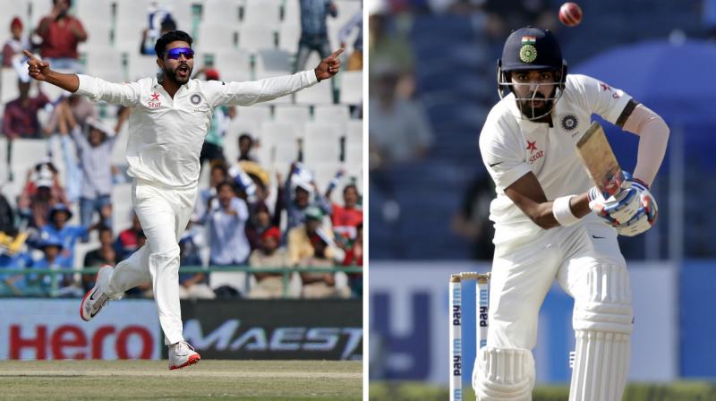 Ravindra Jadejas five-wicket haul (5/124) and KL Rahuls 67 made sure India put up a fight against Steve Smith-led Australian side in the third Test in Ranchi. (Photo: AP)